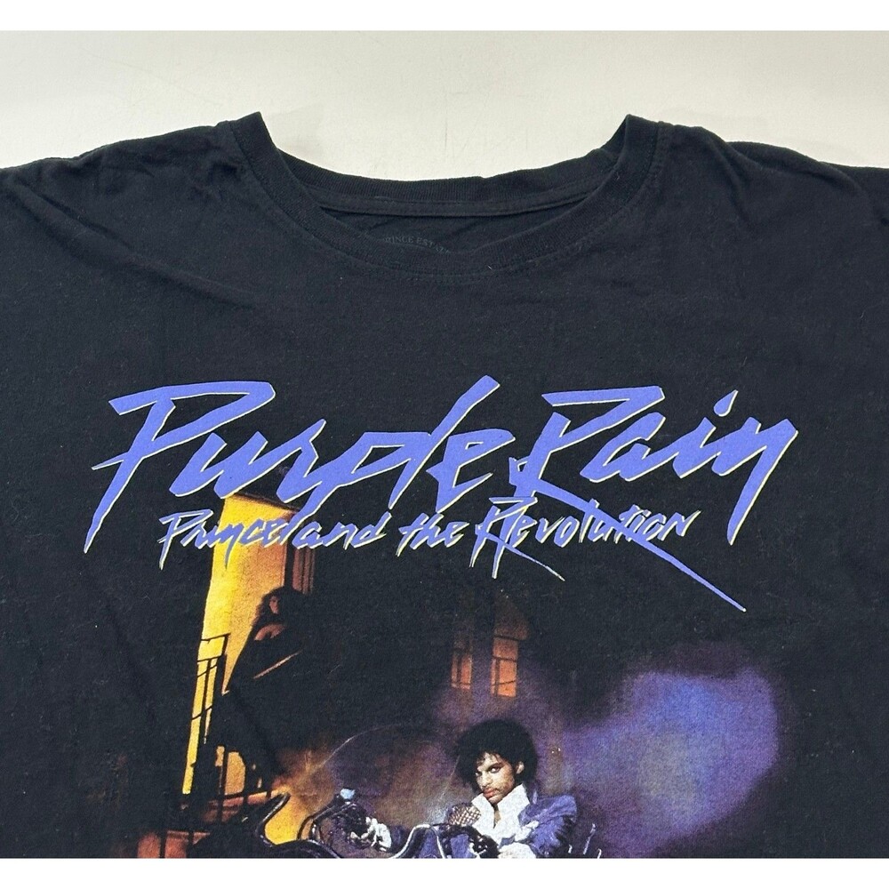 Prince Men's Purple Rain Short‎ Sleeve Shirt, XL